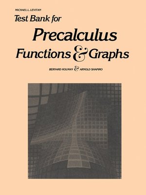 cover image of Test Bank for Precalculus